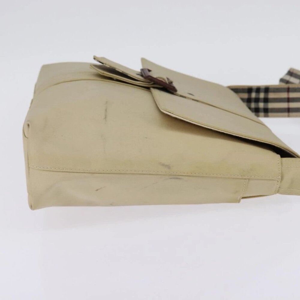 BURBERRY Shoulder Bag Canvas Beige Auth - Picture 4 of 16